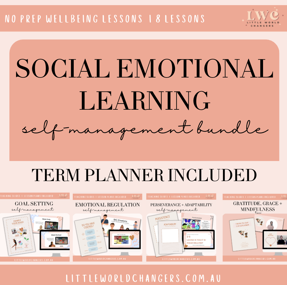Little World Changers self-management resource bundle preview.