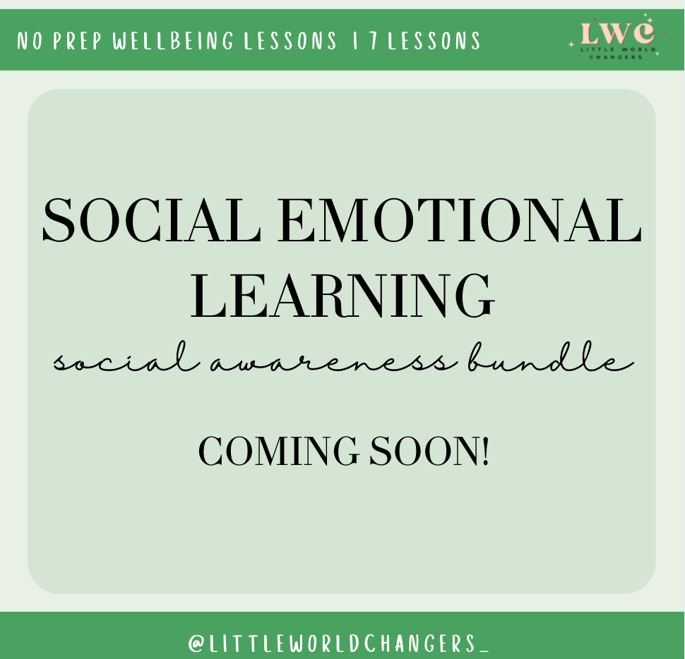 Little World Changers social management resource bundle preview.